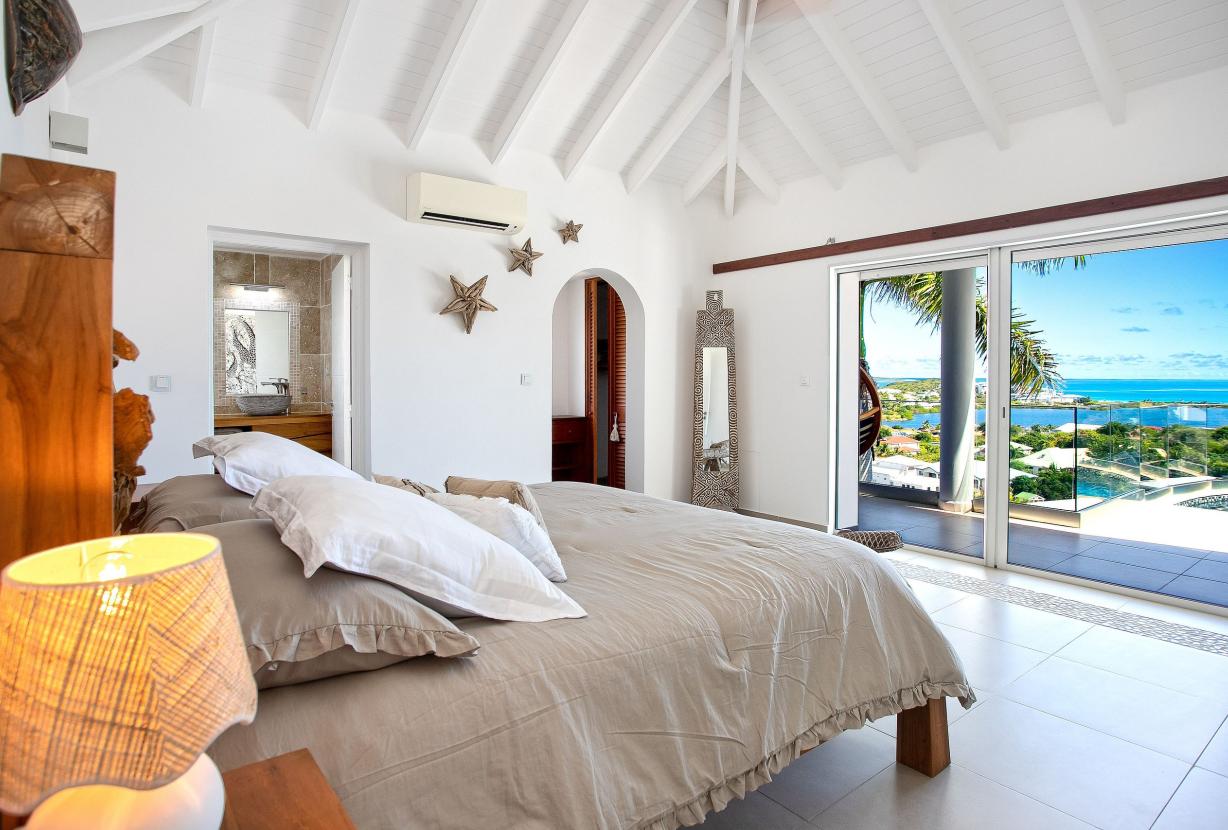 Sxm030 – Villa avec vue sur la mer et piscine à Mont Vernon