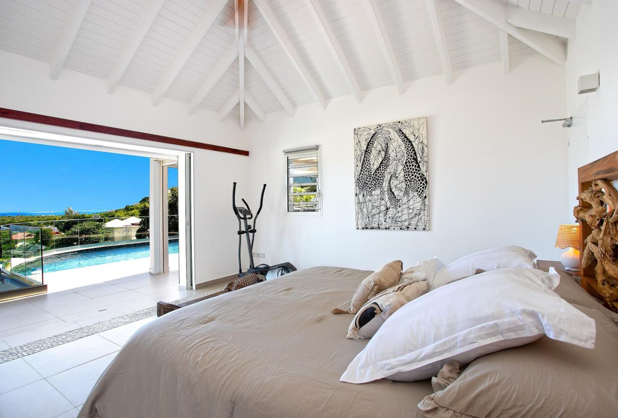 Sxm030 – Villa avec vue sur la mer et piscine à Mont Vernon