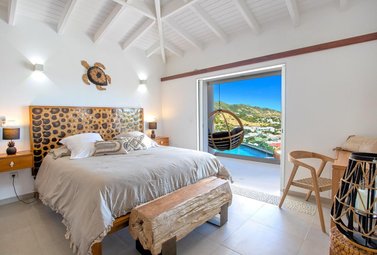 Sxm030 – Villa avec vue sur la mer et piscine à Mont Vernon