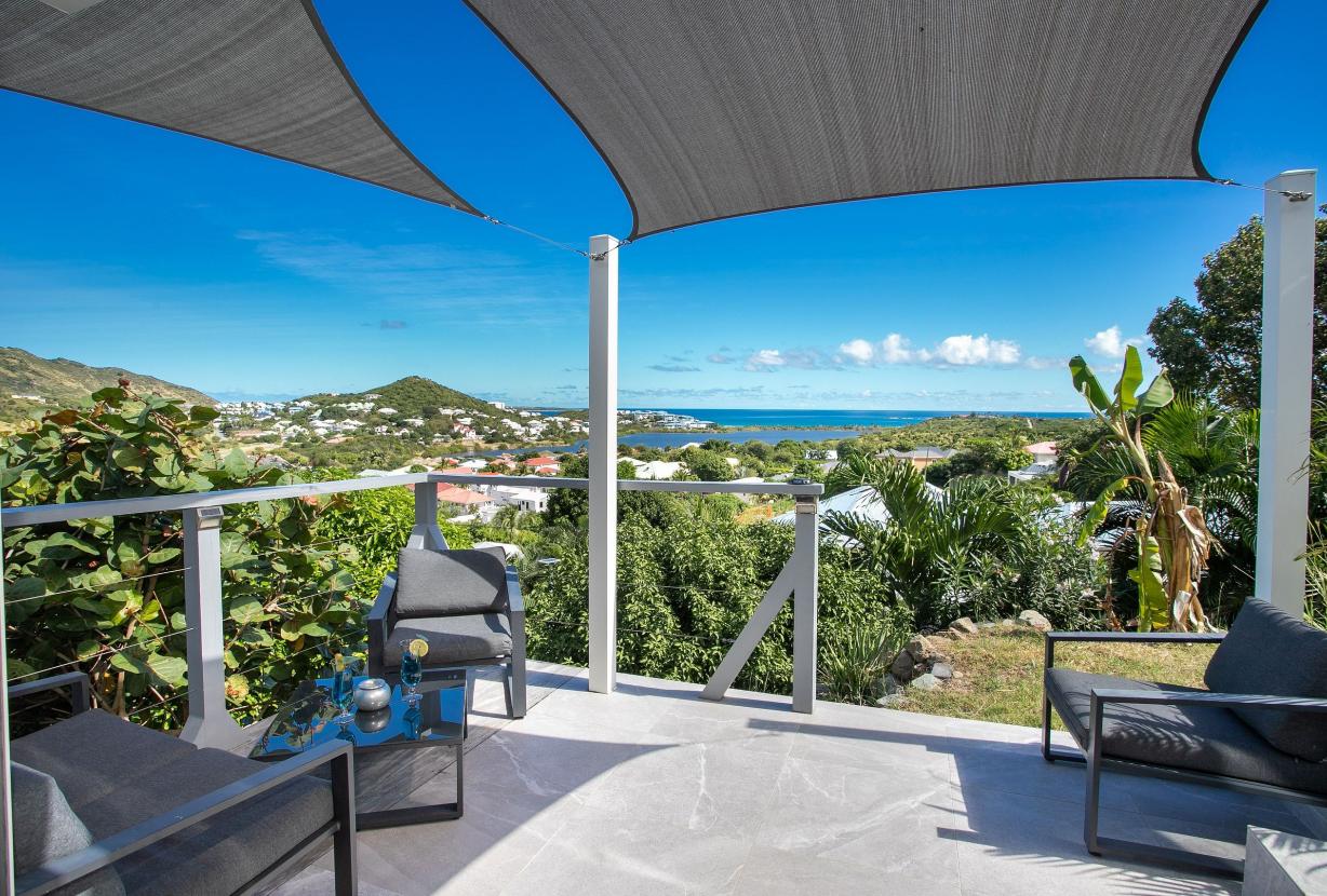 Sxm030 – Villa avec vue sur la mer et piscine à Mont Vernon
