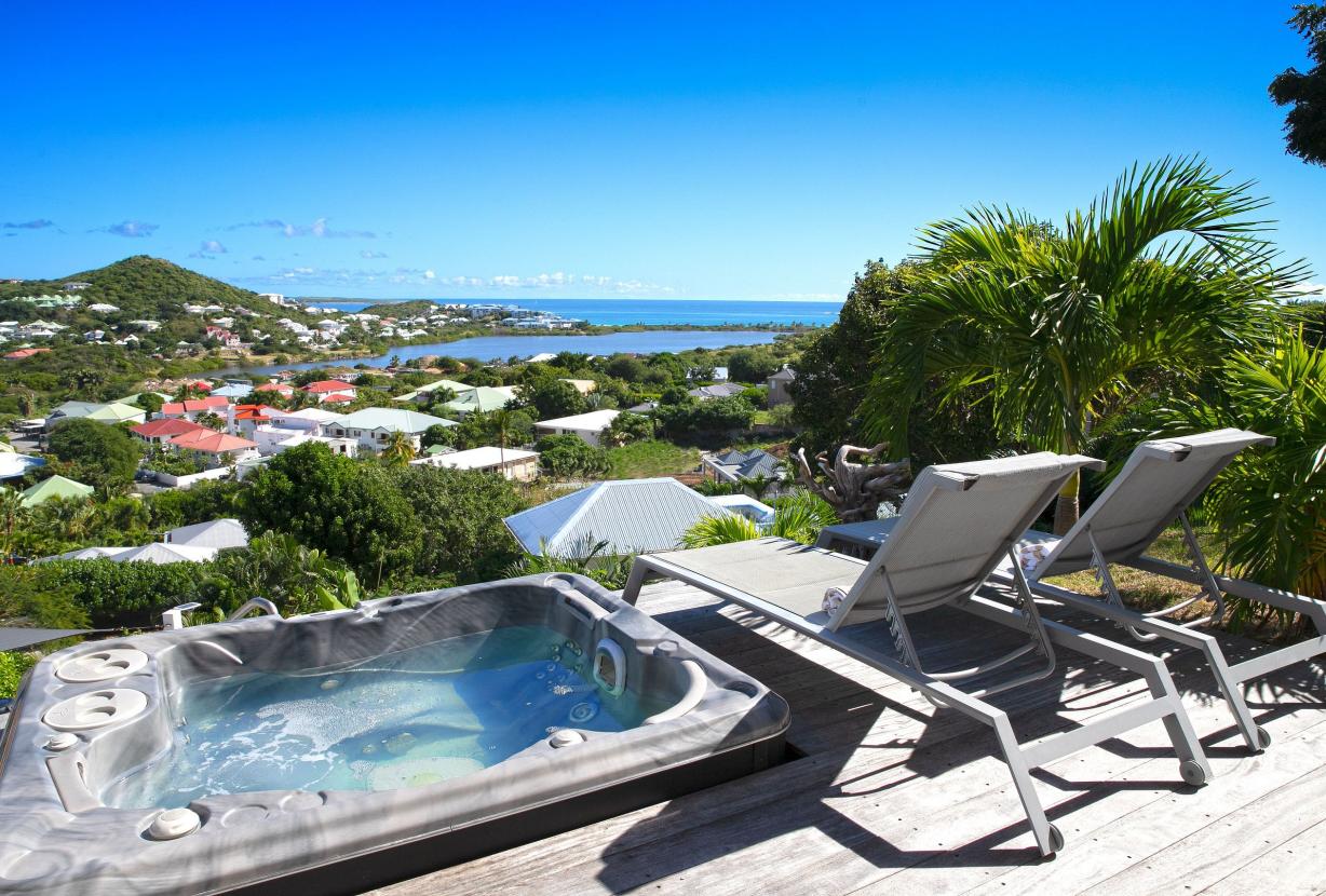 Sxm030 – Villa avec vue sur la mer et piscine à Mont Vernon