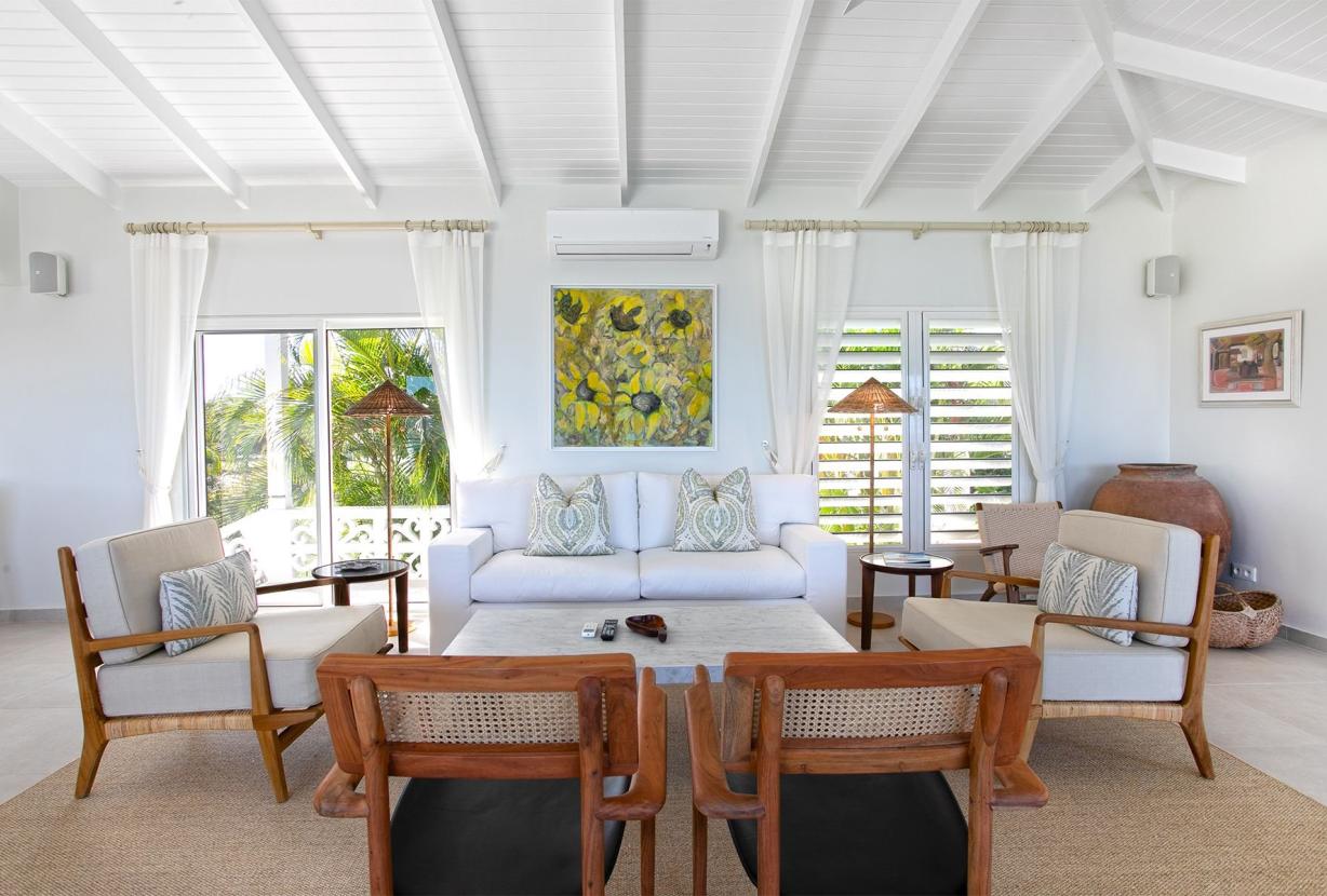 Sxm034 – Villa no penhasco com vista para o mar em Terres Basses