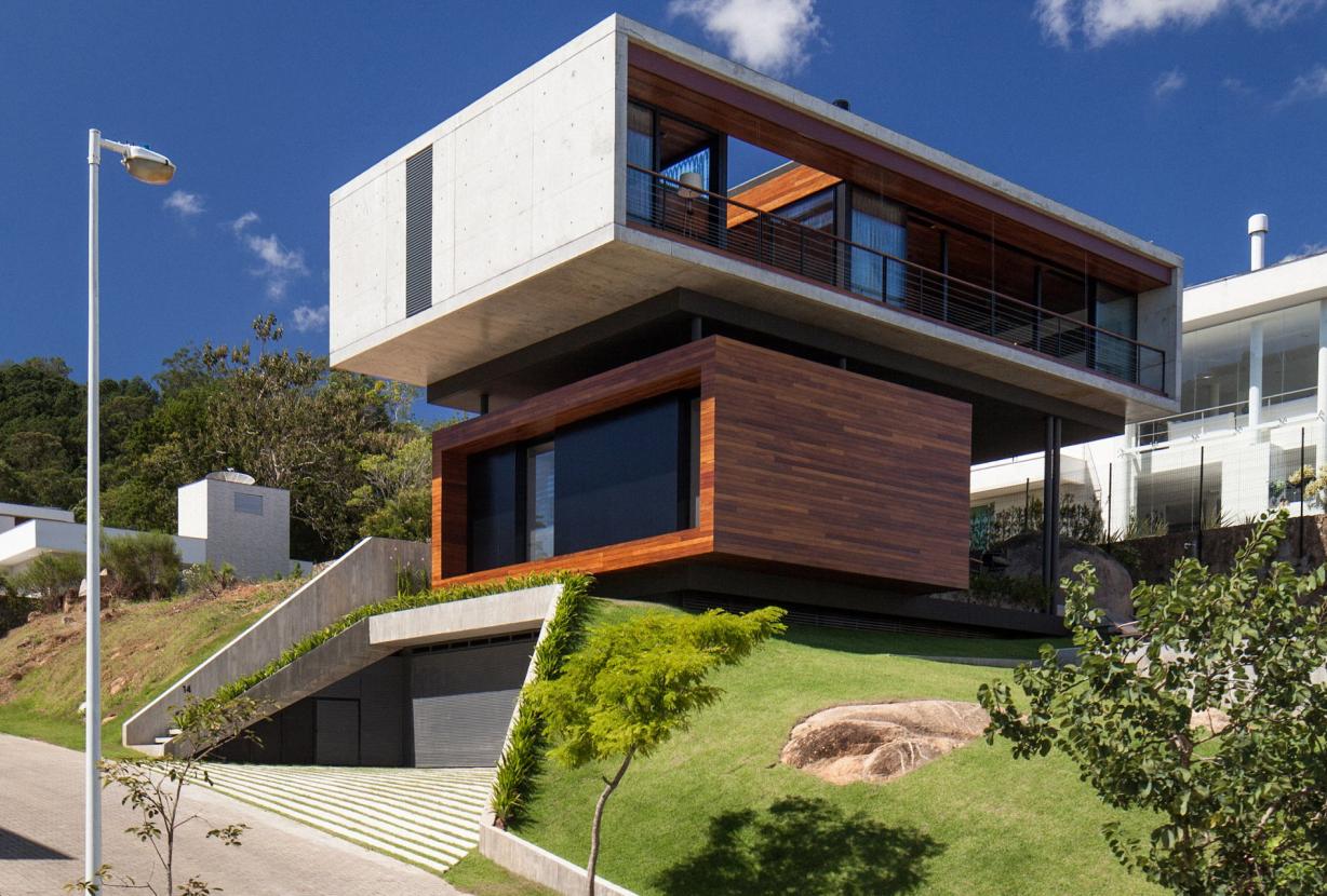 Flo600 - Casa de arquitetura premiada em Cacupé, Florianópolis