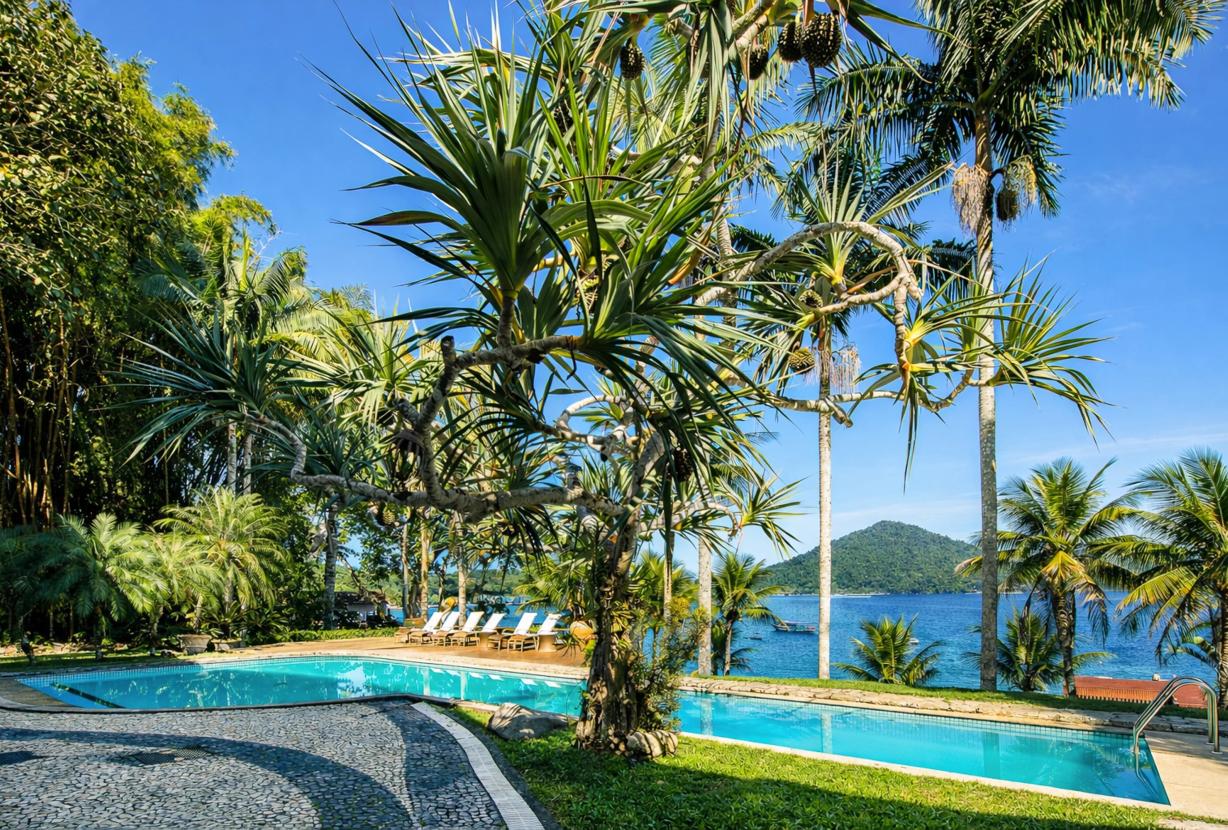 Ang019 - Superbe maison de plage en bord de mer à Angra dos Reis