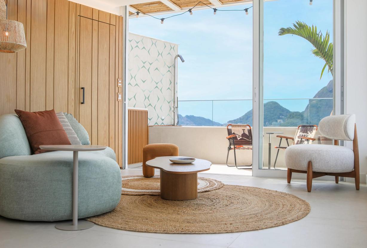 Rio008 - Penthouse dúplex en Leblon – Vista panorámica y piscina privada