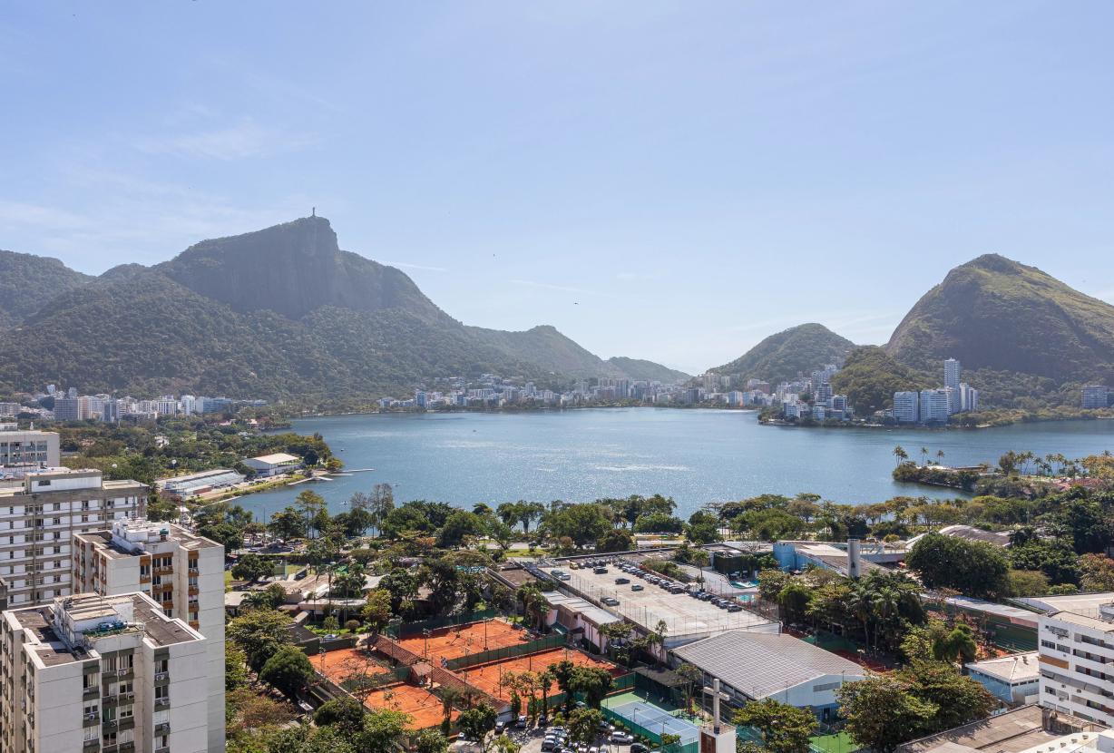Rio008 - Penthouse dúplex en Leblon – Vista panorámica y piscina privada