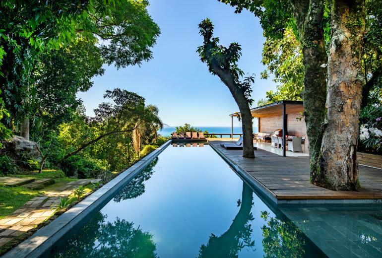 Rio002 - Villa de luxo com vista mar e piscina no Joá