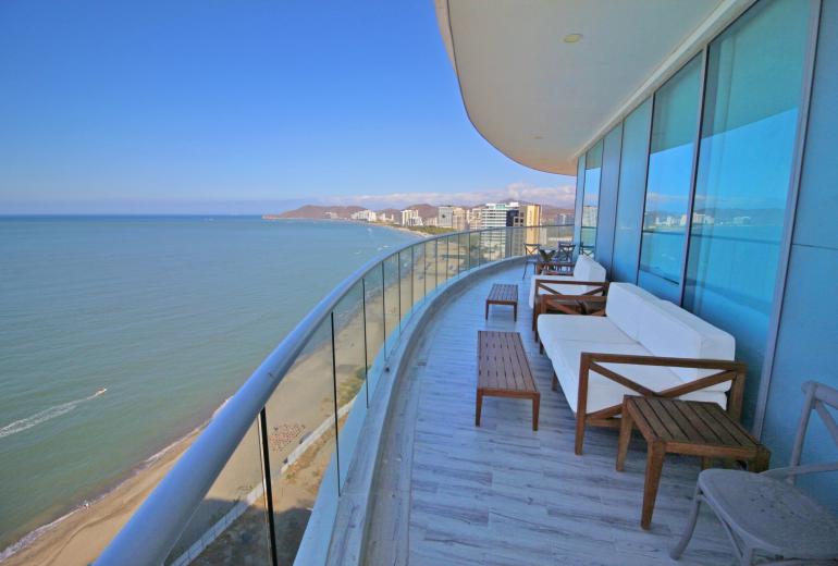 Sma003 - Luxurious apartment with ocean view in Santa Marta