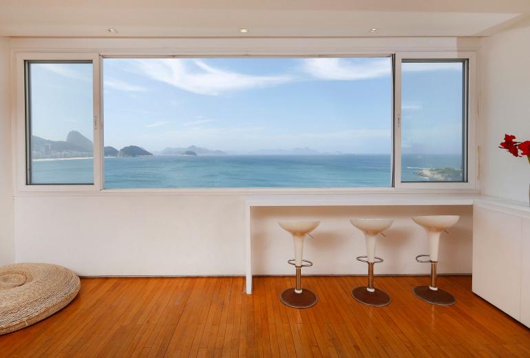 Rio067 - Penthouse de 3 chambres face à la mer à Copacabana