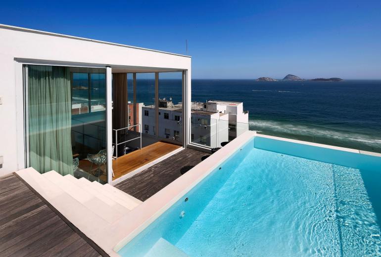 Rio116 - Penthouse de luxe avec vue sur la plage d'Ipanema