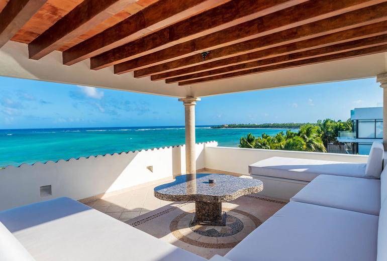 Tul004 - Luxuosa vila frente mar com piscina em Tulum
