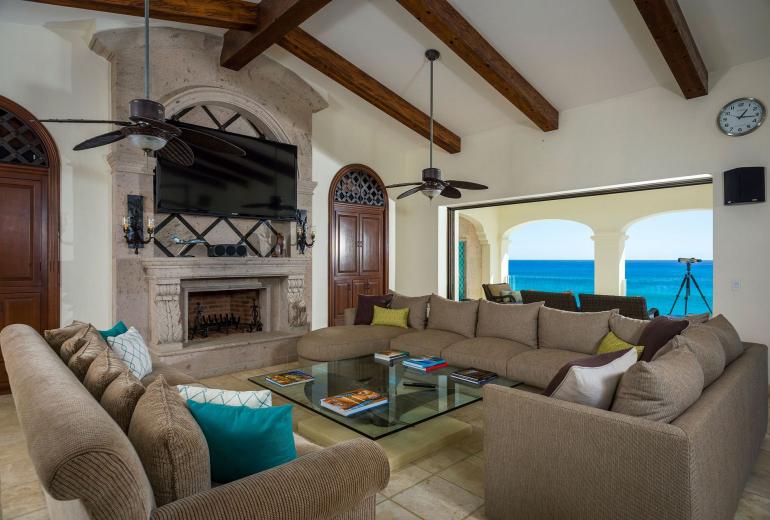 Cab006 - Luxuosa villa triplex frente mar em Los Cabos