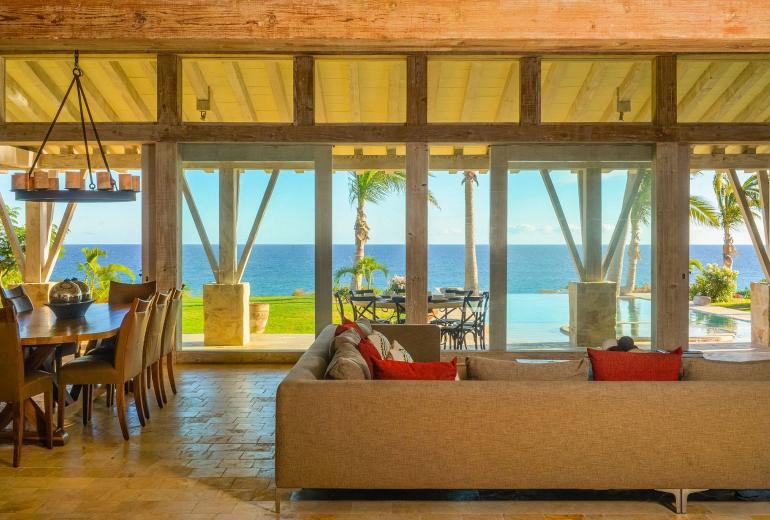 Cab023 - Hermosa villa frente mar con piscina en Los Cabos