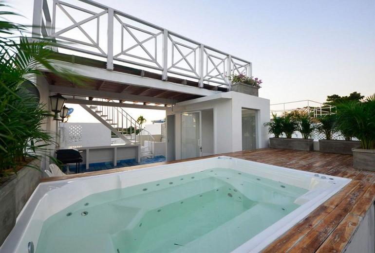 Car109 - Precioso ático con jacuzzi y vista al mar en Cartagena