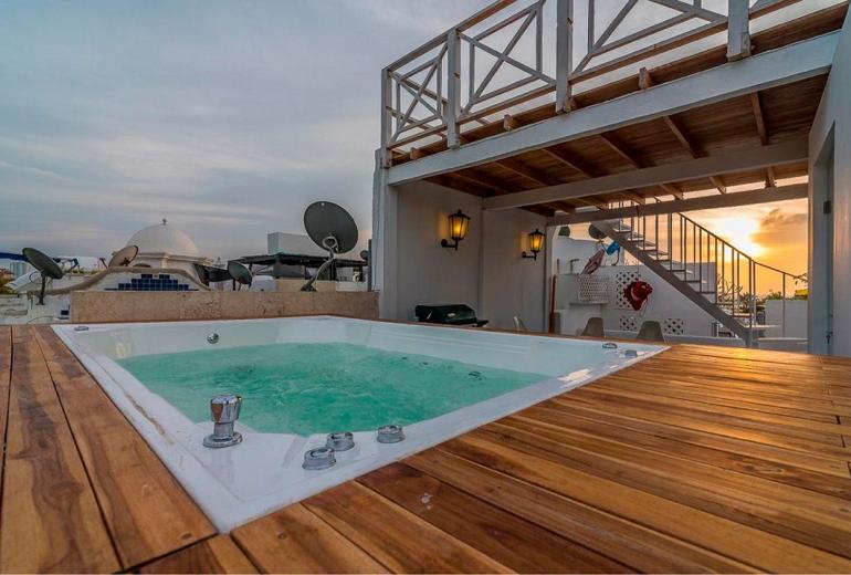 Car109 - Precioso ático con jacuzzi y vista al mar en Cartagena