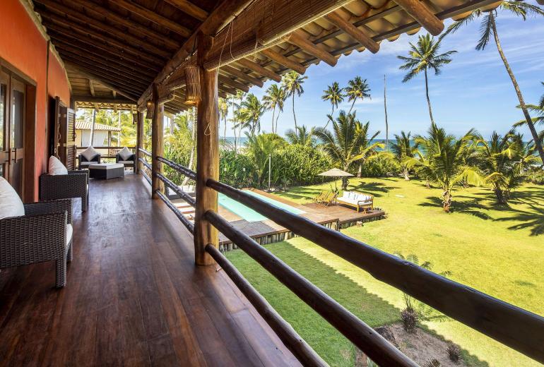 Bah302 - Casa luxo pé na areia em Barra Grande