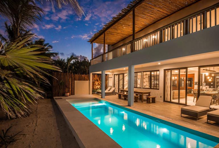 Tul023 - Fantastique villa au bord de l'mer à Tulum