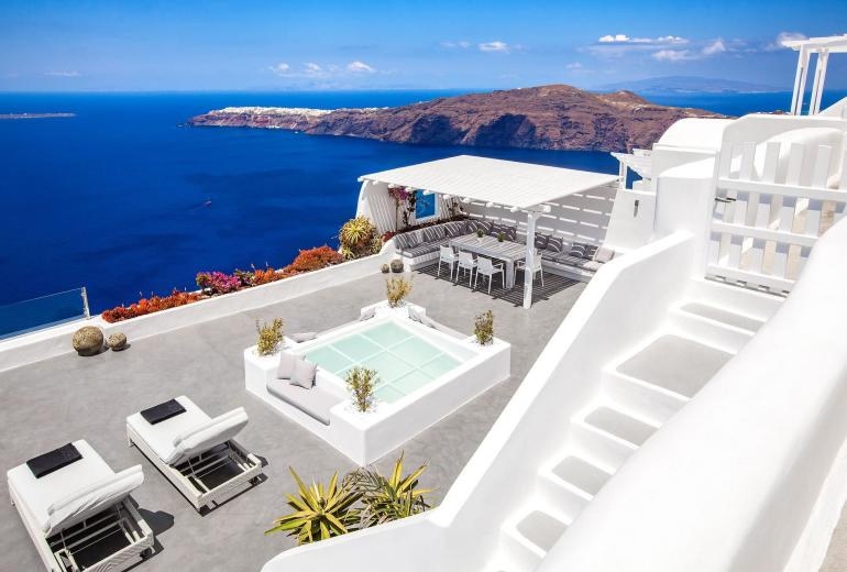 Cyc001 - Magnifique villa privée à Santorin