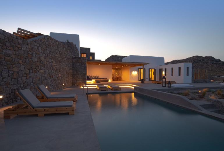 Cyc045 - Villa sobre a baía de Kalafatis, Mykonos