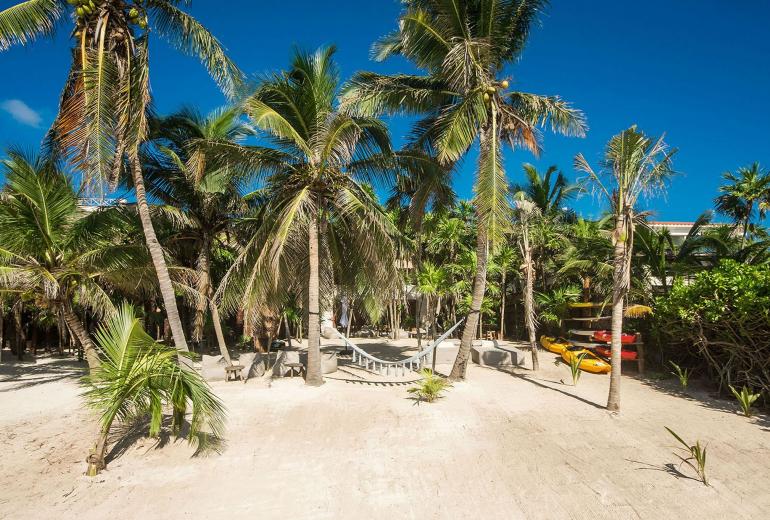 Tul034 - Magnífica casa na beira do mar em Tulum