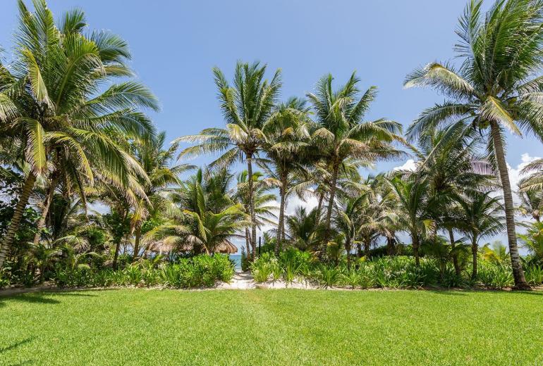 Pta005 - Linda casa tropical na beira da praia de Xpu-Ha
