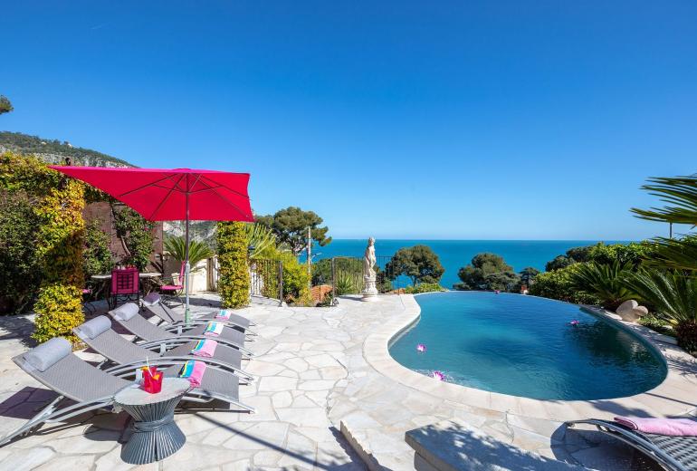 Azu006 - Luxury Villa above Eze-Sur-Mer, French Riviera