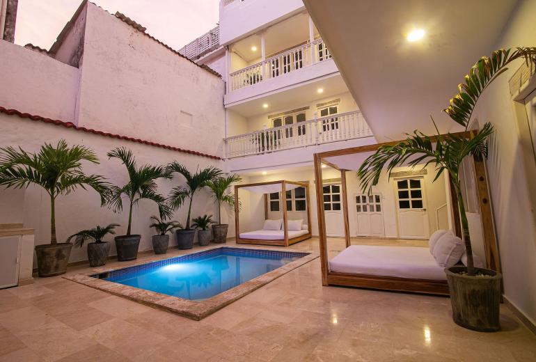 Car102 - Casa luxuosa para alugar na Cidade Velha, Cartagena