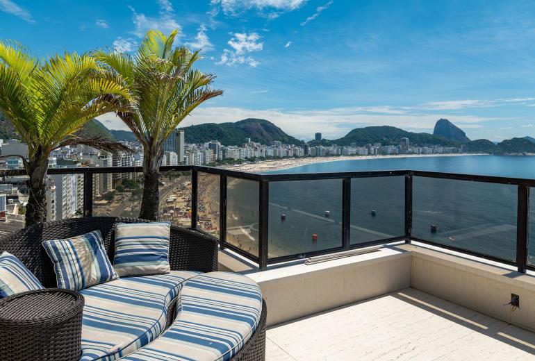 Rio011 - Cobertura de luxo em frente ao mar