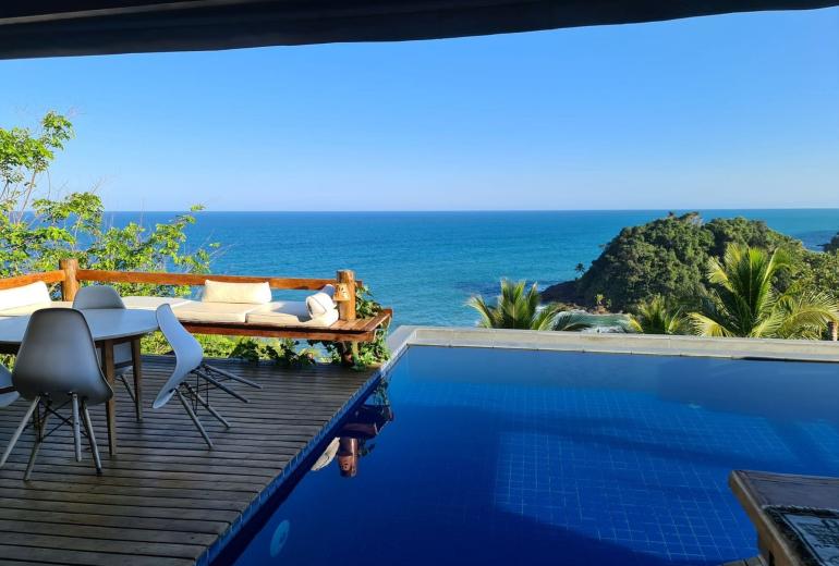 Bah163 - Espetacular villa com vista do mar em Itacaré