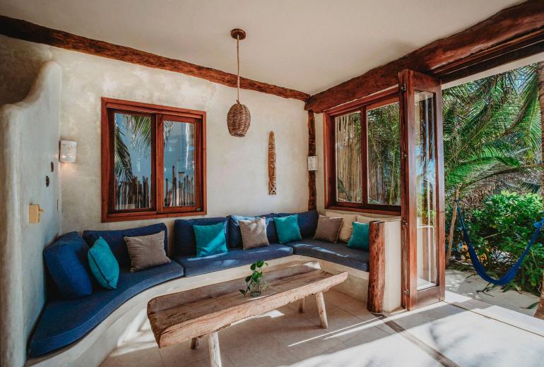 Tul044 - Linda villa pé na areia em Tulum, Mexico