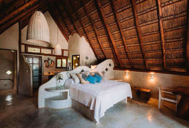 Tul044 - Linda villa pé na areia em Tulum, Mexico