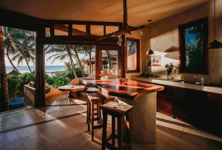 Tul044 - Linda villa pé na areia em Tulum, Mexico