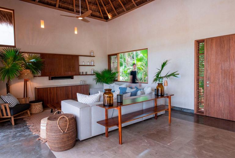 Tul046 - Preciosa villa frente al mar en Tulum, México