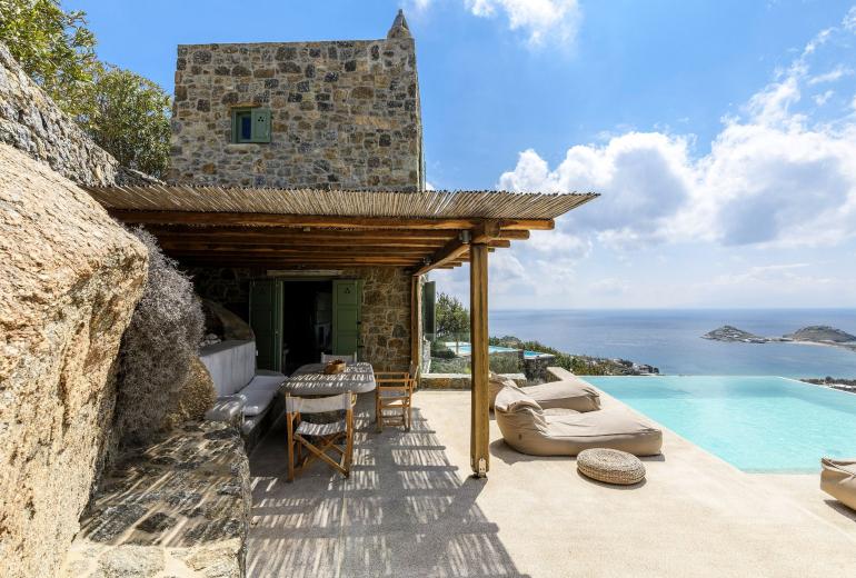 Cyc005 - Villa confortable avec piscine et vue sur la mer, Mykonos.