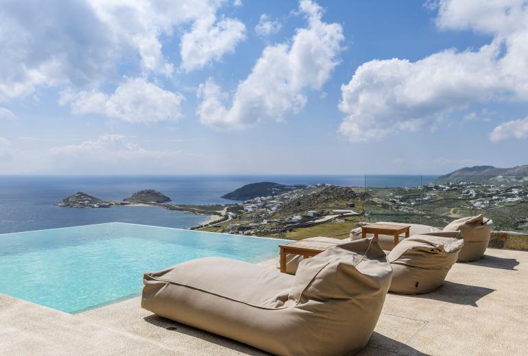 Cyc005 - Acogedora villa con piscina y vista al mar, Mykonos.
