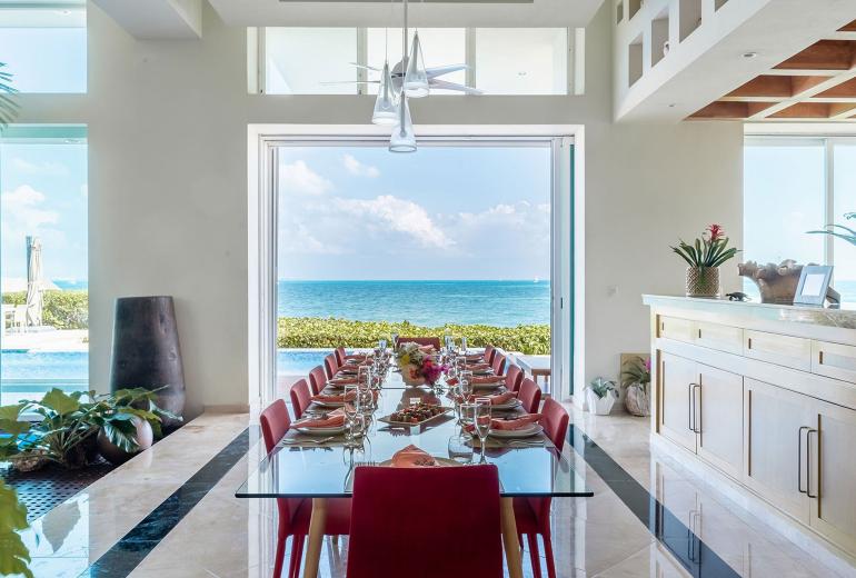 Can005 - Villa de luxo na praia em Cancún