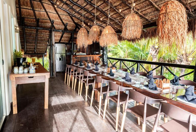 Tul051 - Villa pé na areia exclusiva em Tulum