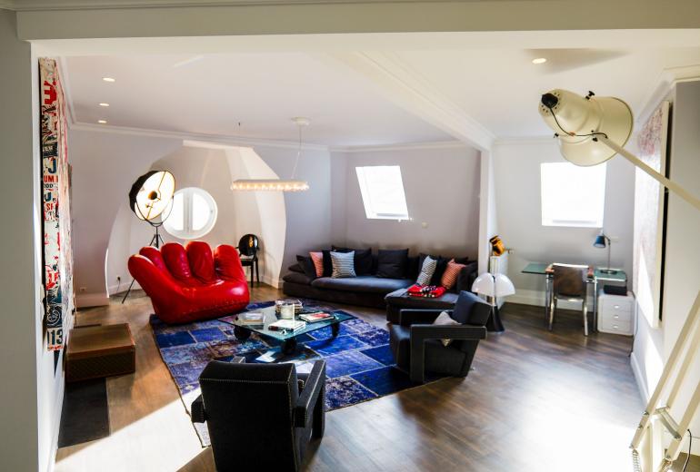 Par189 - Penthouse de 3 chambres à Muette