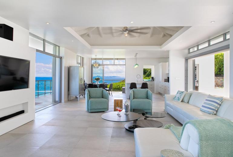Sxm014 – Villa avec vue panoramique et piscine à Oyster Pond