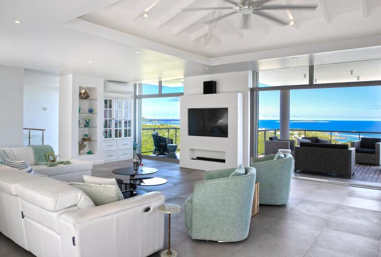 Sxm014 – Villa avec vue panoramique et piscine à Oyster Pond