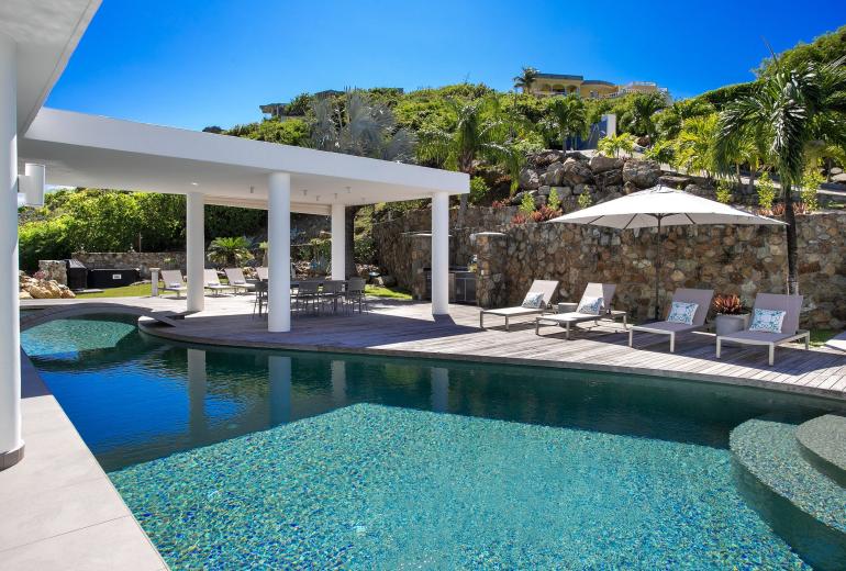 Sxm014 – Villa avec vue panoramique et piscine à Oyster Pond