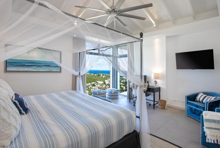 Sxm014 – Villa avec vue panoramique et piscine à Oyster Pond