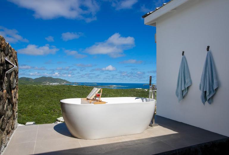 Sxm014 – Villa avec vue panoramique et piscine à Oyster Pond