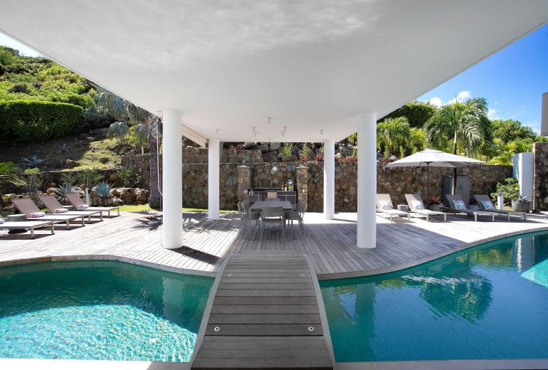 Sxm014 – Villa avec vue panoramique et piscine à Oyster Pond