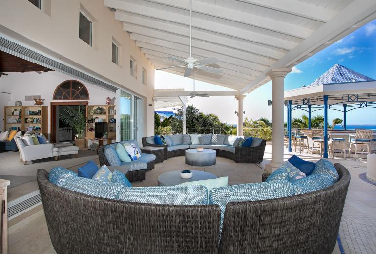 Sxm001 - Cliffside oceanview villa in Terres Basses