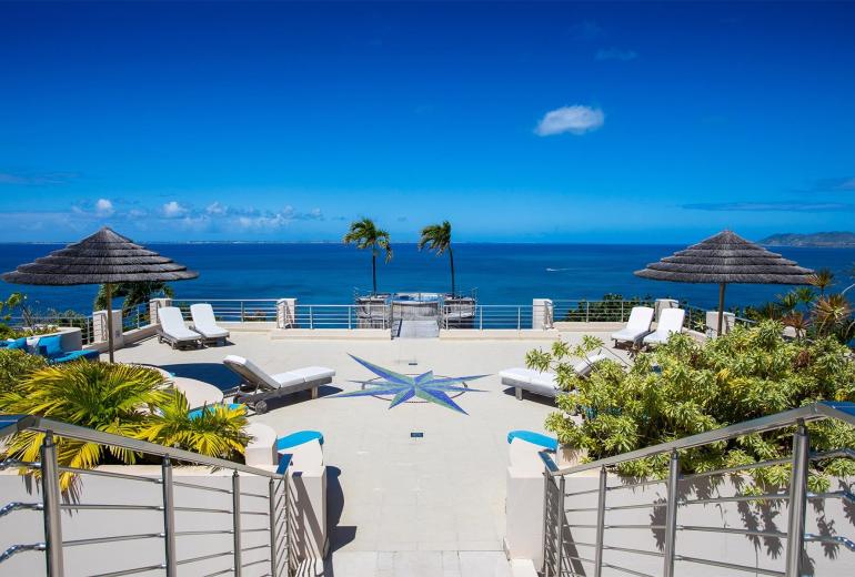 Sxm001 - Cliffside oceanview villa in Terres Basses