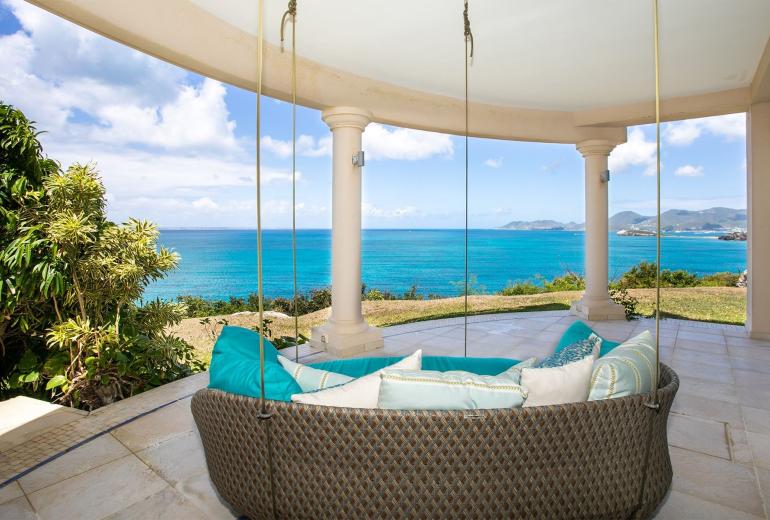 Sxm001 - Cliffside oceanview villa in Terres Basses