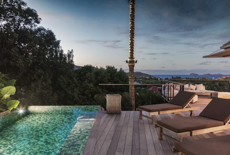 Stb004 – Villa contemporaine avec vue sur la mer à St. Jean