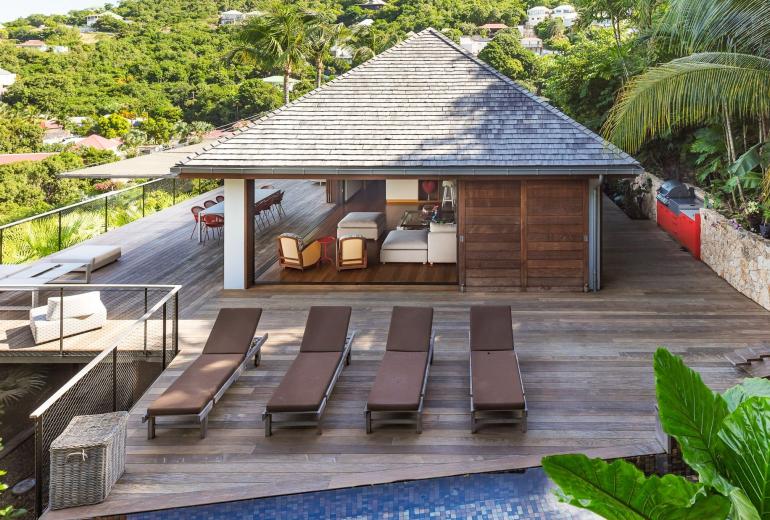 Stb004 - Villa with ocean views in St. Jean