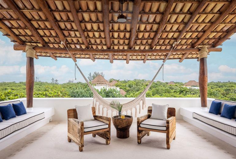 Xpu002 - Villa privée en bord de mer avec terrasses à Xpu-Ha